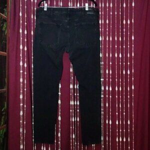Unisex 38"x32" Black EXPRESS High Waist Skinny Jeans 4 way stretch